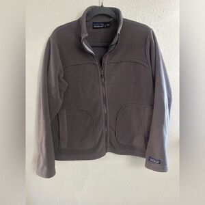 Vintage Patagonia Synchilla Fleece Raw Hem Jacket USA Made Full Zip Womens M